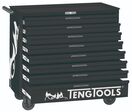 Servante d&#039;atelier complète noire 8 tiroirs set en mousse 399 outils Teng Tools TCEMM399NBK