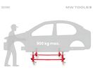 Chariot de carrosserie mobile 900 kg 4 supports MW Tools BD560