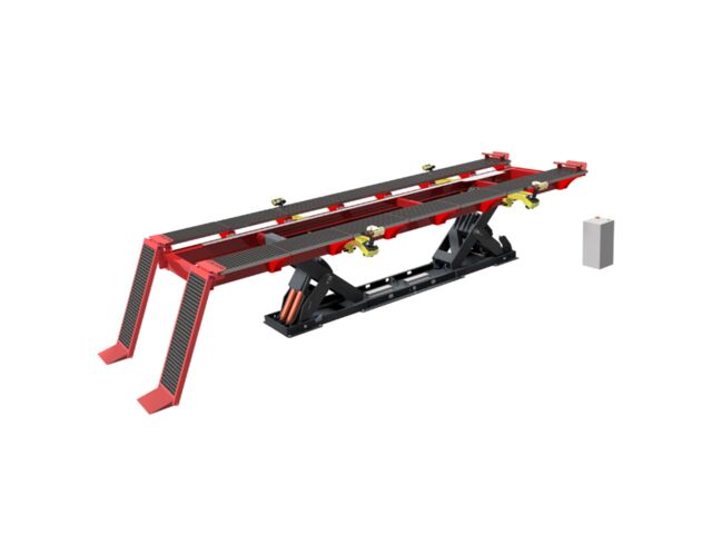 Banc d'accès extra long avec élévateur à double ciseaux | Rhone XL