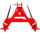 Fourche à balles 800 kg - Longueur utile 675 mm - Pour tracteur - Attelage 3 points Stattos TABV0095