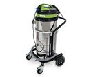 Aspirateur industriel solides et liquides à double filtration - cuve inox 90 L - 2 moteurs 2,2 kW 230 V - 74 dB(A) Cleancraft FLEXCAT290OP-PRO