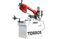 Scie à ruban pour métaux -45°+60° - Capacité de coupe ronde ø255 mm - 1,1 / 1,5 kW 400 V - 2 vitesses 34/68 m/min Torros SC350G