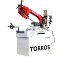 Scie à ruban pour métaux -45°+60° - Capacité de coupe ronde ø255 mm - 1,1 / 1,5 kW 400 V - 2 vitesses 34/68 m/min Torros SC350G