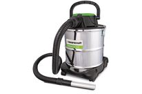 Aspirateur à cendres avec nettoyage manuel du filtre - pour le nettoyage des cheminées - cuve de 20 litres en acier inoxydable - 0,6 kW 230V Cleancraft FLEXCAT 121 VCA