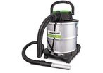 Aspirateur à cendres avec nettoyage manuel du filtre - pour le nettoyage des cheminées - cuve de 20 litres en acier inoxydable - 0,6 kW 230V Cleancraft FLEXCAT 121 VCA