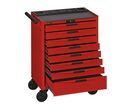 Servante d&#039;atelier complète rouge 8 tiroirs Midi Master 491 outils Teng Tools TCMM491N8