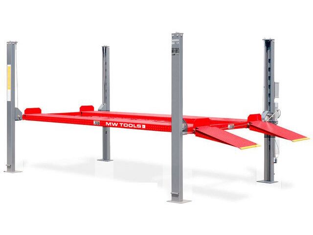Pont parking élévateur 4 colonnes 3.6T 230V 4200mm 2 véhicules MW Tools PKB1004