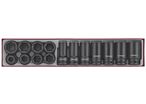 Jeu de douilles à choc TTX4 tray 3/4 19-36mm 15 pièces Teng Tools TTX9415
