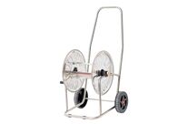 Dévidoir inox pour tuyau d&amp;#039;eau 80 m 1/2&amp;#039;&amp;#039; MW Tools HW8012I