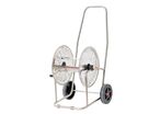 Dévidoir inox pour tuyau d'eau 80 m 1/2'' MW Tools HW8012I