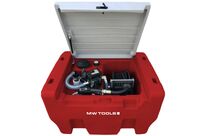 Cuve station de ravitaillement Diesel Rouge Fioul en PE 330 L avec pompe 230 V MW Tools TDC330230