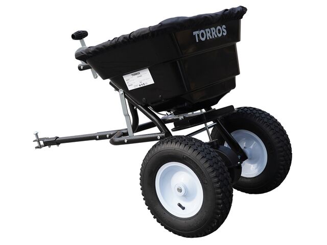 Épandeur d&#039;engrais tractable - 29 L - Semoir pour tracteurs de jardin, quads et autoportées Torros SW029T