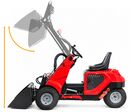 Mini chargeuse compacte 3 roues 480 kg - Moteur essence 15 CV - Transmission hydrostatique - Avec siège MW Tools MLDZ350W
