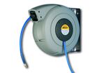 Enrouleur air et eau 15 m Ø 1/4 15 bars Tech avec enroulement automatique et support mural pivotant Zeca 805/8/S