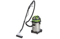 Aspirateur injecteur/extracteur eau et poussière - nettoyage de textiles - cuve en acier inoxydable de 33 litres - 1 moteur 1 kW 230 V Cleancraft FLEXCAT 133 IPD
