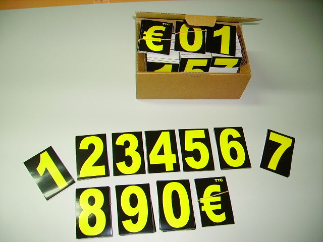 Chiffres de pare-brise autocollants | APA France