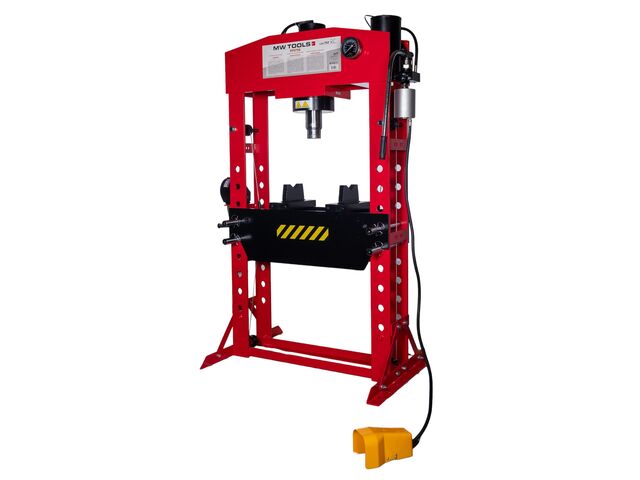 Presse d'atelier hydropneumatique 75T avec cylindre mobile MW Tools PPH75B