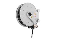 Enrouleur Graisse 12 m ø 3/8 400 bars Acier Peint avec enroulement automatique et support mural fixe Raasm RA.8390.501