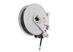 Enrouleur Graisse 12 m ø 3/8 400 bars Acier Peint avec enroulement automatique et support mural fixe Raasm RA.8390.501