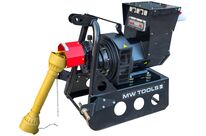 Groupe électrogène agricole 30 kW (37,5 kVA) pour tracteur dès 30 ch - 230 V et 400 V - Régulateur AVR - Cardan et attelage trois points MW Tools PTG300