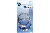 Blister de 2 colliers bande pleine 12 mm W1 32-50mm