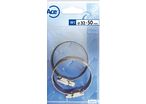 Blister de 2 colliers bande pleine 12 mm W1 32-50mm