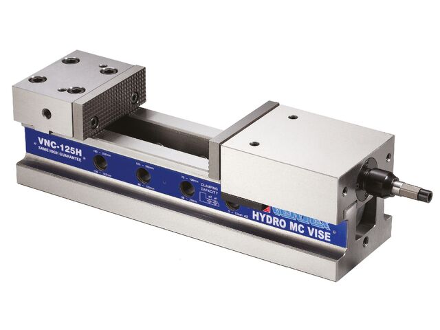 Étau de machine hydraulique plage de serrage brevetée 225 mm largeur des mors 124 mm hauteur des mors 40 mm Vertex VNC-125H