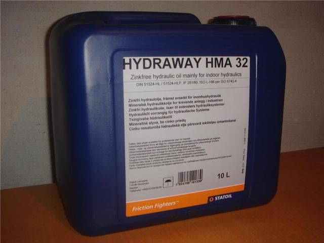 Huile hydraulique : 20L