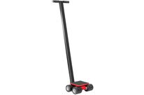 Timon rouleur 3 t 4 galets en nylon plateau rotatif avec poignée MW Tools TRA3