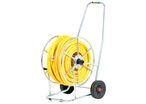 Chariot dévidoir avec 50m tuyau Tricotop 19 mm acier galvanisé robuste MW Tools HS34V