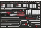 Jeu de douilles et accesoires Foam4x4 tray 1/4- 3/8 4-22mm 86 pièces Teng Tools TTESK86