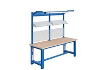 Poste de travail établi Cubo avec châssis en acier et plateau multiplex 2000 mm hauteur réglable électrique Sofame COD2000EUBIS