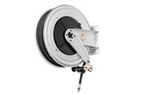 Enrouleur huile 20 m ø 1/2 150 bars Acier Peint avec enroulement automatique et support mural fixe Raasm RA.8530.401