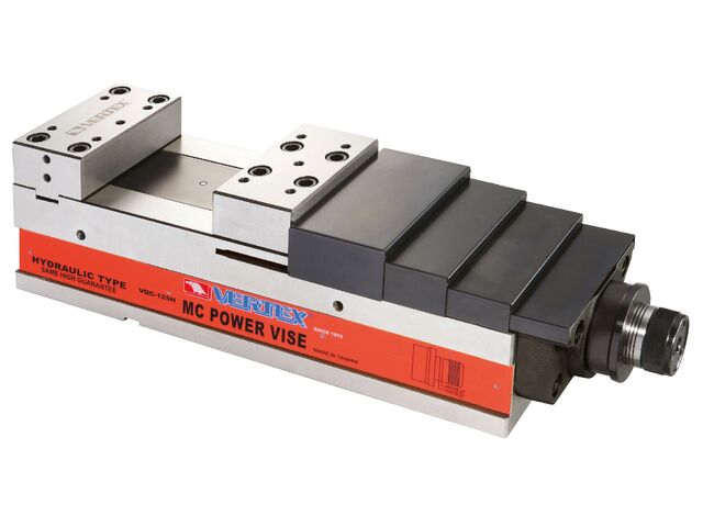 Étau de fraisage hydraulique amplificateur de force largeur des mors 200 mm ouverture 405 mm hauteur des mors 70 mm Vertex VQC-200LH