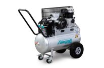 Compresseur mobile à entraïnement par courroie à huile cuve galvanisée 50 L 3 kW / 4 Ch 10 bars 400 l/min 400V Aircraft AIRPROFI 503/50P