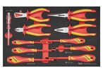 Set de tournevis et pinces isolés Foam3 tray Plat- PH- PZ 11 pièces Teng Tools TEFXV11