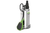 Pompe submersible corps en acier inoxydable pour eaux claires capacité 12960 l/h hauteur de refoulement 11,5 m 1 kW 230 V Cleancraft SCWP 10013