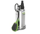Pompe submersible corps en acier inoxydable pour eaux claires capacité 12960 l/h hauteur de refoulement 11,5 m 1 kW 230 V Cleancraft SCWP 10013