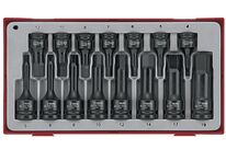 Jeu de douilles à choc Hex TT1 tray 1/2 3/8 5- 19mm 15 pièces Teng Tools TT9015HX