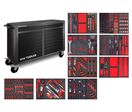 Servante d&#039;atelier complète large, noire XL 514 outils MW Tools MWE512G4B
