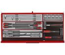 Servante d'atelier rouge professionnelle 7 tiroirs - Midi master set - 595 outils Teng Tools TKW37R595T