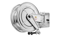 Enrouleur air et eau Ø G 1 (f) 20 bars Inox 304 avec support mural pivotant Raasm RA.8552.100