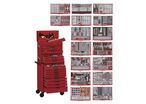 Servante d'atelier rouge édition 1011 pièces Mega Master set Teng Tools TCMM1011NV