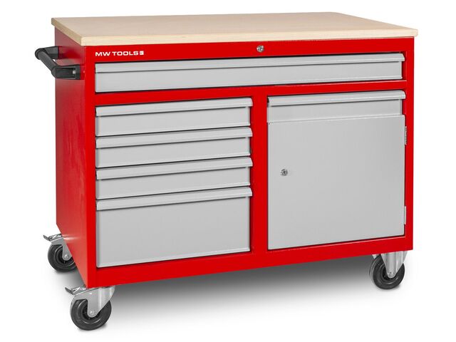 Établi mobile 5 tiroirs + 1 armoire MW Tools DEW12060L5