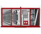 Servante d'atelier rouge 1033 pièces Mega Master set - 16 tiroirs - Qualité professionnelle Teng Tools TKS26R1033T