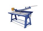 Cisaille à levier manuelle largeur du travail 1250 mm épaisseur jusque 1,5 mm en acier Metallkraft BSS1250E