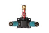 Kit de distribution d&amp;#039;air comprimé mural 15 mm - avec robinet à boisseau sphérique, deux raccords de sécurité et raccord instantané Aircraft 2158150