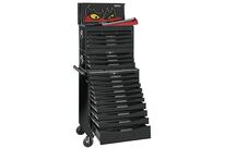 Servante d&amp;#039;outils professionnelle noire Midi Master Tools 19 tiroirs Teng Tools TCMM498BL
