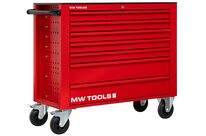 Servante d&amp;#039;atelier 7 tiroirs rouge extra large 1055 mm avec verrouillage intégré dans la poignée grandes roues ø160 mm MW Tools GW307RX