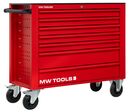 Servante d&#039;atelier 7 tiroirs rouge extra large 1055 mm avec verrouillage intégré dans la poignée grandes roues ø160 mm MW Tools GW307RX